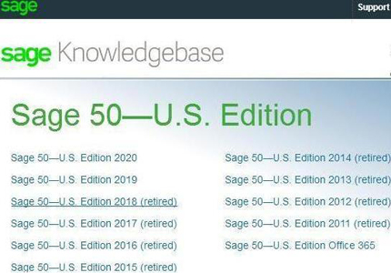 Sage 50 Peachtree 2018 is reitred